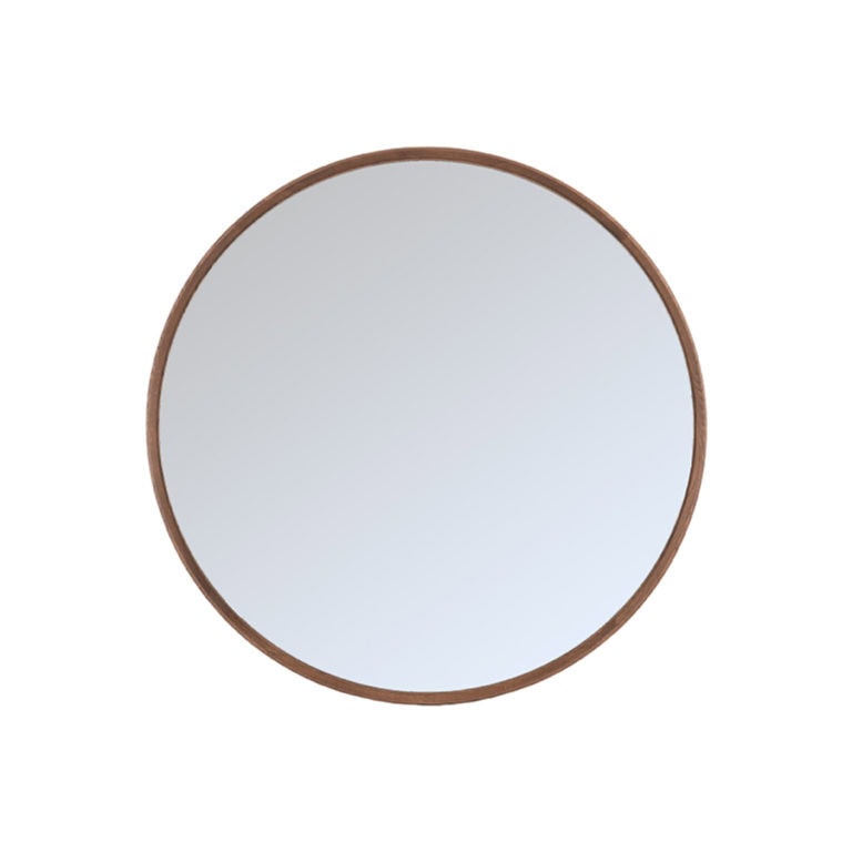 Spiegel Niko Bruin rond Eikenhout 90cm