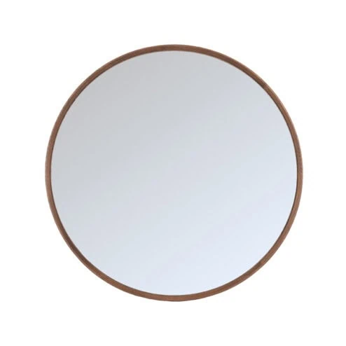 Spiegel Niko Walnoot rond Eikenhout 110cm