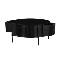 Salontafel Martin Zwart Rond 80cm