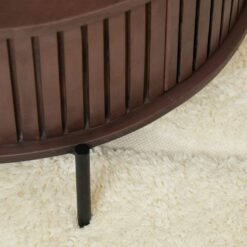 Salontafel Martin Walnoot Rond 80cm (2)