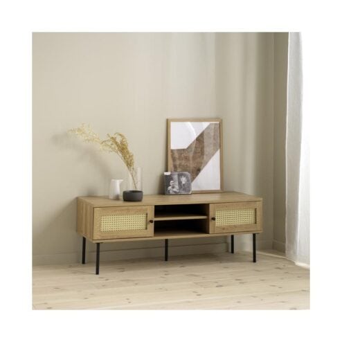 Pernille Tv meubel Naturel rotan 120cm