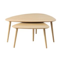 Ada Salontafel set van 2 driehoek Naturel