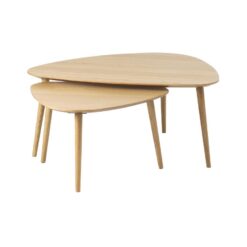 Ada Salontafel set van 2 driehoek Naturel