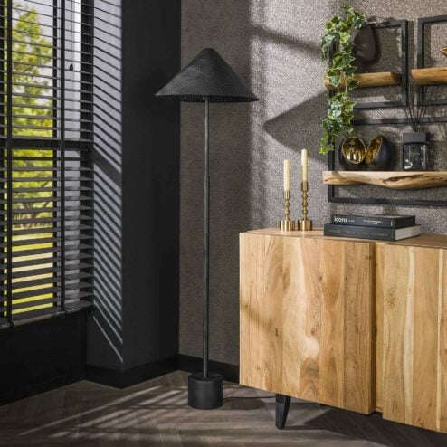 Wanda 1-lichts Vloerlamp Charcoal