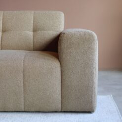 Bank Wave Chaise longue links Taupe