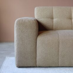 Bank Wave Chaise longue rechts Taupe