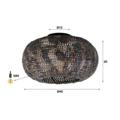 Cooper 1-lichts Plafondlamp