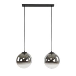 Galsa 2-lichts Hanglamp XL smoke zwart