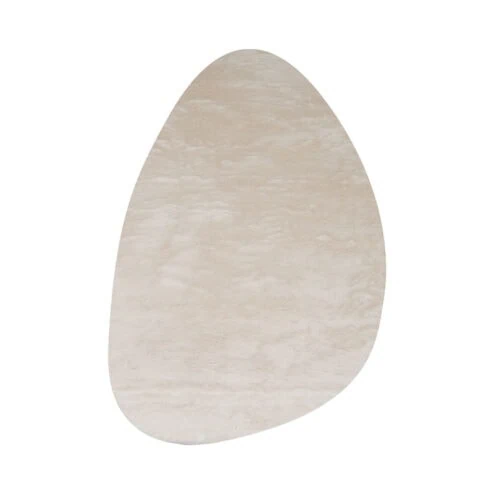 Suave vloerkleed kiezelvorm beige
