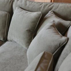 Bank Richie Ottomane rechts Stof groen