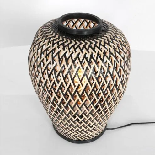 Maze 1-lichts Tafellamp donker hout