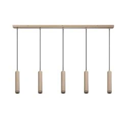 Miller 5-lichts hanglamp zand