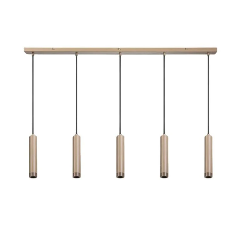 Miller 5-lichts hanglamp zand