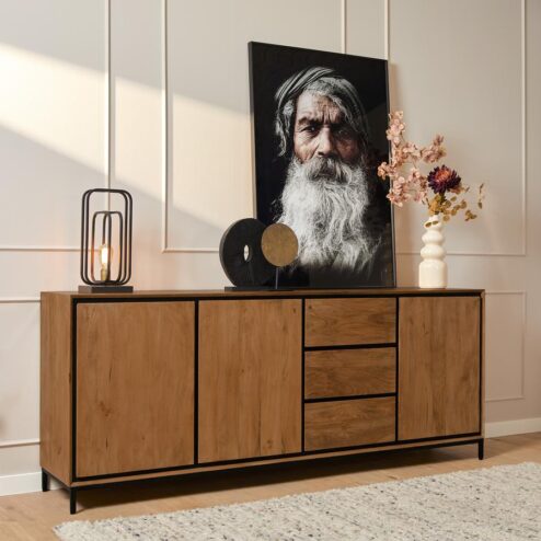 Dressoir mangohout Sindacco - 210cm