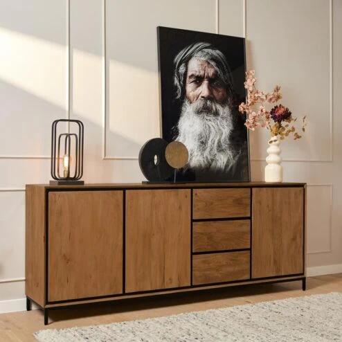 Dressoir mangohout Sindacco - 210cm