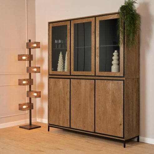 Sindacco Vitrinekast Mangohout 160 cm