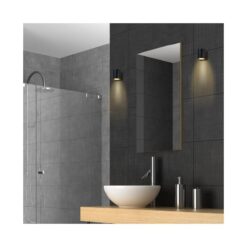 Carcer 1-lichts Buitenlamp rond Zwart inclusief lichtbron