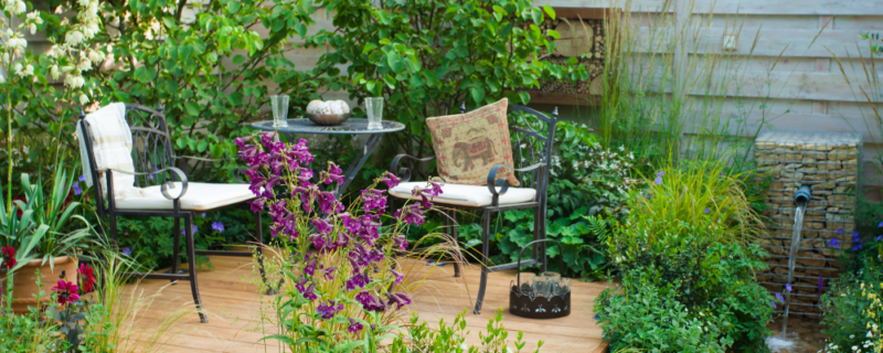 kleine tuin inrichten