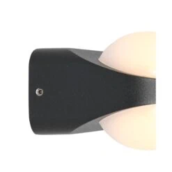 Cesar 2-lichts Buitenlamp Zwart inclusief lichtbronnen