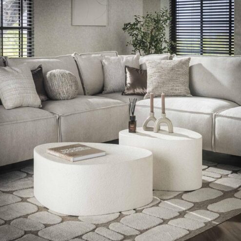 Michael Salontafel Organisch Wit 1 tafeltje (retourdeal 9)