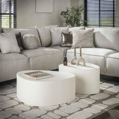 Michael Salontafel Organisch Wit 1 tafeltje (retourdeal 9)