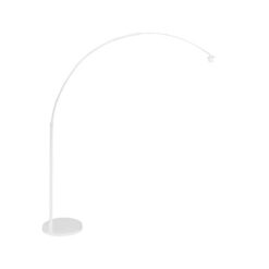 Ariana 1-lichts Vloerlamp Wit met Groen Velvet kap