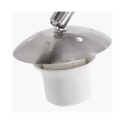 Ariana 1-lichts Vloerlamp Staal met Goud Velvet kap