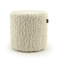 Alderney Poef Klein Gebroken wit 40cm