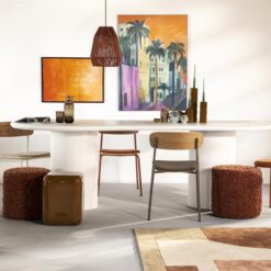 Darryl Kruk metaal Bruin 34cm