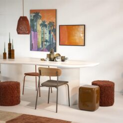 Darryl Kruk metaal Bruin 34cm