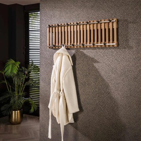 Namra Kapstok 13 haken mangohout 100cm