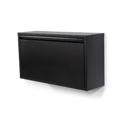 Pippen XL industrieel schoenenkast 1 lade zwart metaal-1