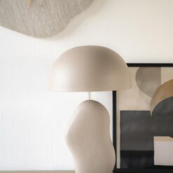 Uzo 1-lichts Tafellamp Taupe