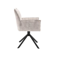 Nelly eetkamerstoel velvet champagne