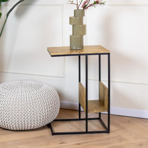 Britt Bijzettafel mangohout 50x35x55cm