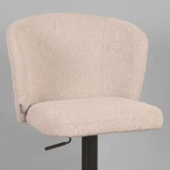 Chase Barkruk verstelbaar Boucle creme