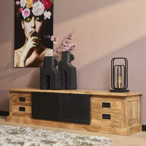 Belfort Tv meubel mangohout 200 cm