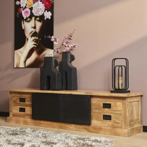 Belfort Tv meubel mangohout 200 cm