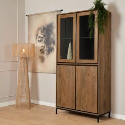 Vitrinekast Sindacco Naturel 100 cm