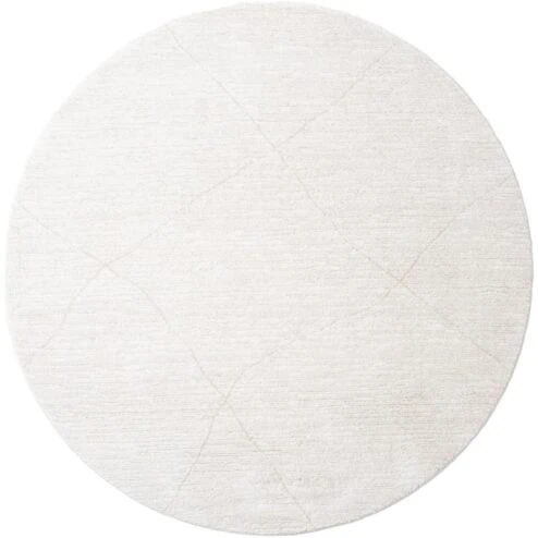 Nica vloerkleed Crème Rond 160x160cm