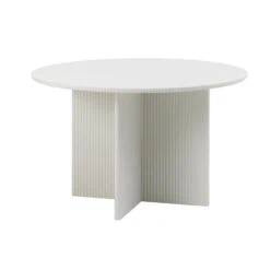 Alejandro Eettafel rond 110 cm greige
