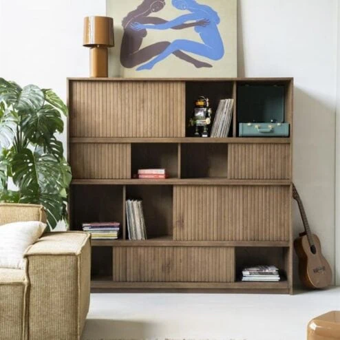 Boekenkast Milo Bruin 180cm