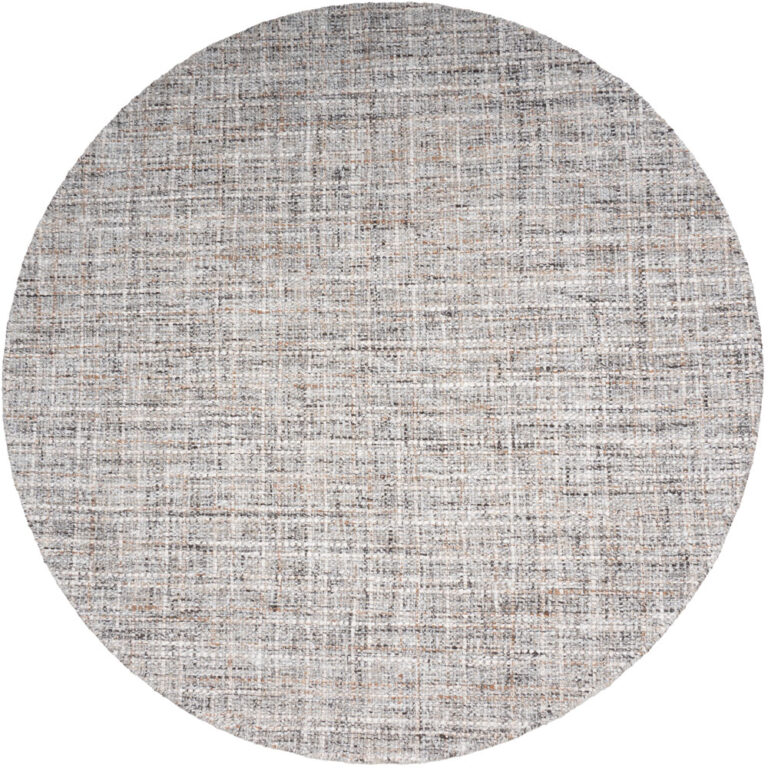 Cross vloerkleed Grijs/Beige Rond 160x160cm