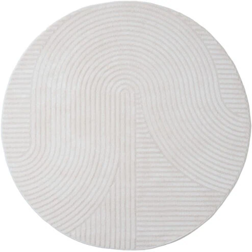 Ella vloerkleed Crème Rond 200x200cm