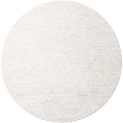 Nica vloerkleed Crème Rond 160x160cm
