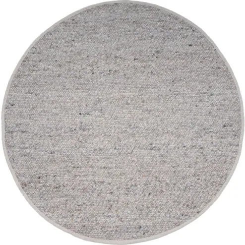 Stone vloerkleed Lichtgrijs Rond 160x160cm