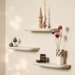 Wandplank Gavin Zand 60 cm Set van 3