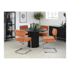 Nita eettafel zwart 120cm