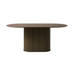Nita Eettafel donkerbruin 180 cm ovaal