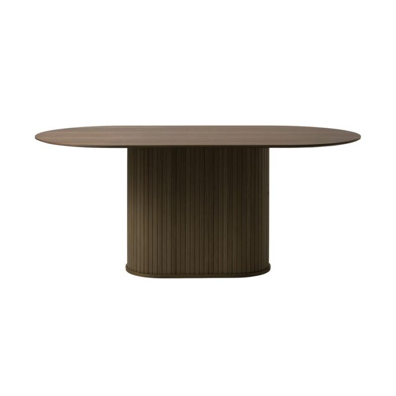 Nita Eettafel donkerbruin 180 cm ovaal